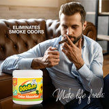 OdoBan Solid Odor Absorber Eliminator for Home and Small Spaces, Citrus Scent, 14 Ounces Each, 6-Pack