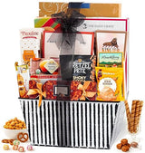 Broadway Basketeers Snack & Sweets Gift Basket for Memorial Day, Mom, Cookies, Popcorn & Pretzels, Thank You Gift for Her, Kosher
