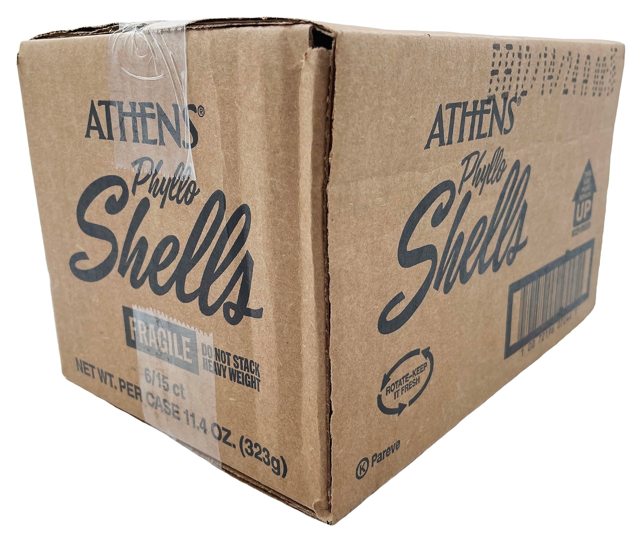 Athens Foods Mini Fillo Dough Shells 15 Per Box (6 Boxes)