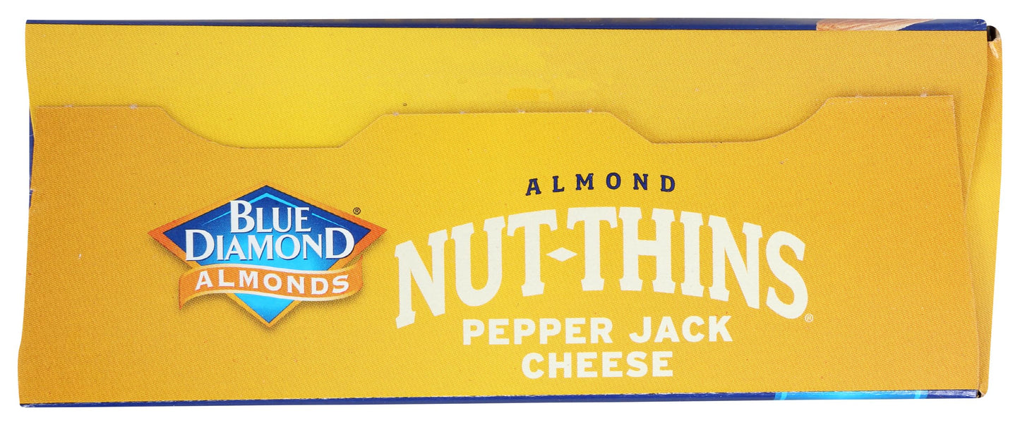 Blue Diamond Almonds Nut Thins Cracker Crisps, Pepper Jack Cheese, 4.25 Ounce