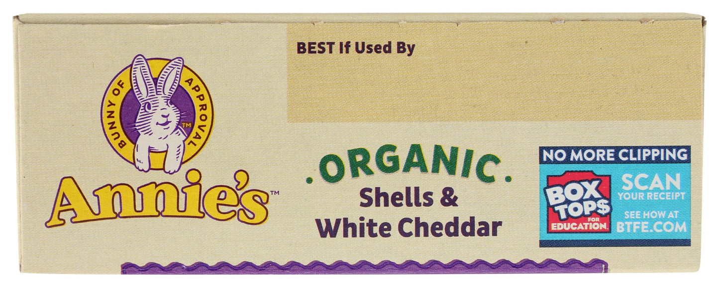 Annie's Homegrown Organic Macaroni & Cheese - Shells & White Cheddar - 6 oz