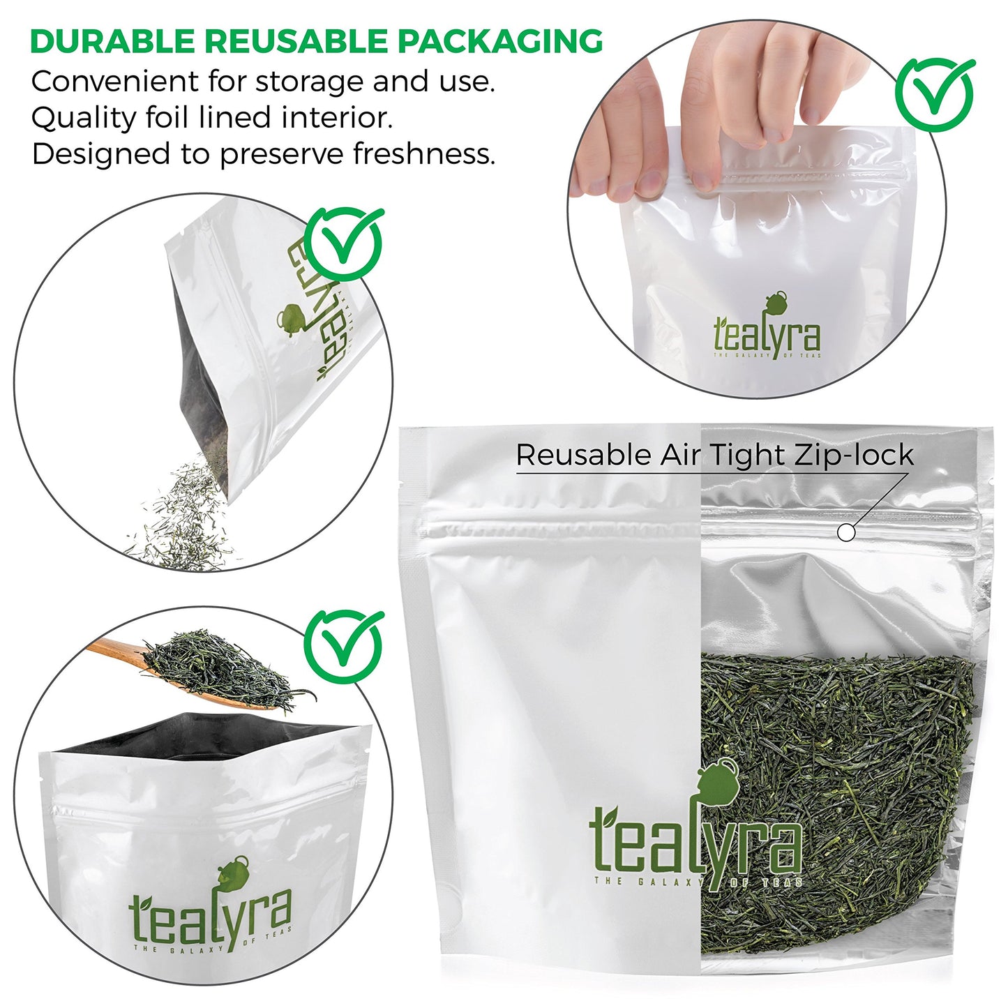 Tealyra - Gyokyro Shizuoka Japanese Green Tea - Finest Hand Picked Loose Leaf Tea - Highest Premium Tea - 200g (7-ounce)