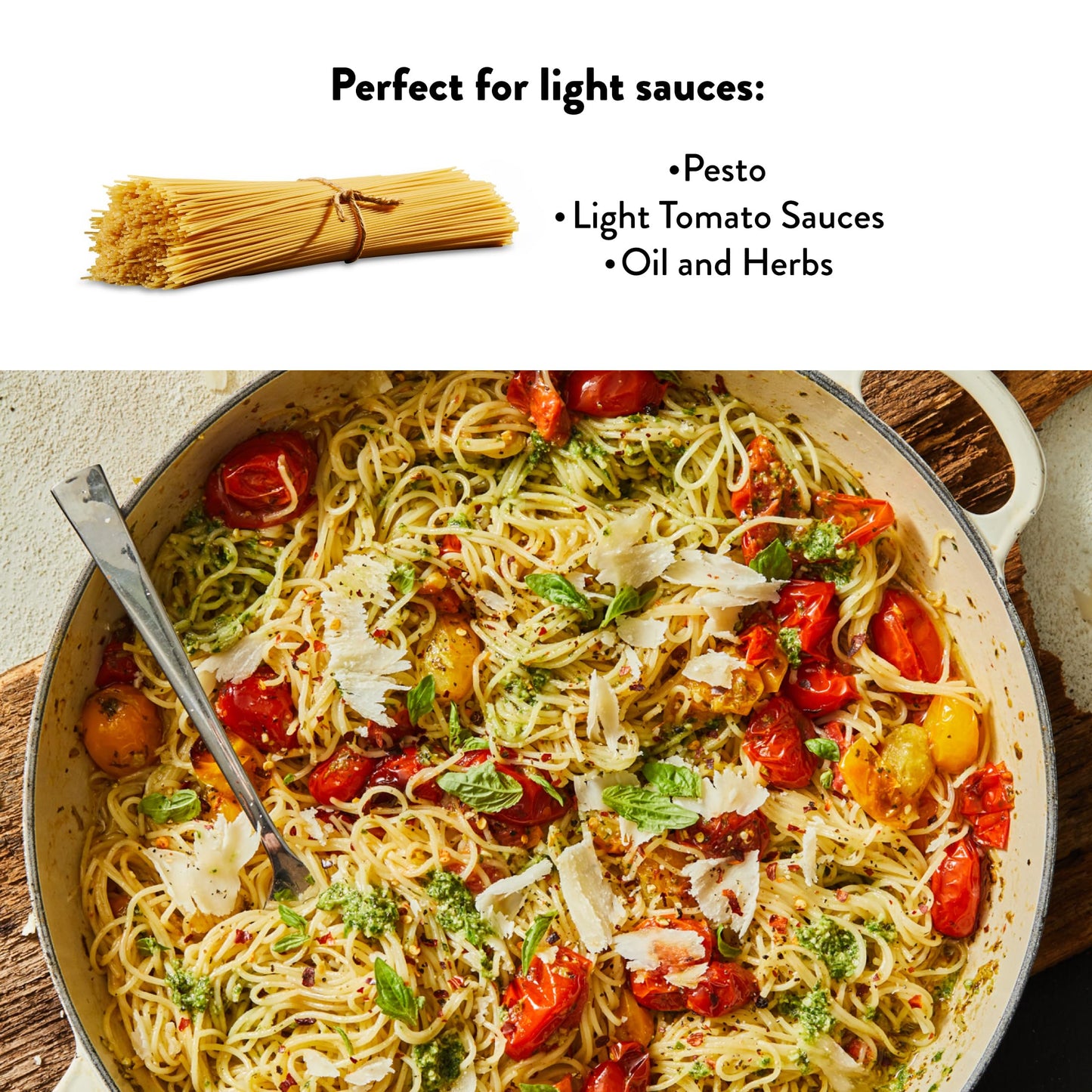 DeLallo Capellini Pasta, Angel Hair Pasta Made in Italy, Made with Only 100% Durum Wheat Semolina Flour, Bronze Cut, All Natural, Non-GMO, Kosher