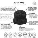 Chada Magic Owl Activated Charcoal Deodorizer - Natural Odor Eliminator, No Chemicals, Absorbs Smoke, 270g