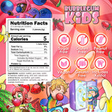 Bubblegum Kids Daisy's Strawberry Field Sugar Free Gum | Strawberry Flavor Sugarless Gum with Xylitol | Low Calorie Candy Alternative for Kids