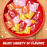 Strburst Original 2-in-1 Pack, Fun Size Chewy Candy - 1 Pound Approx 40 Pieces - Assorted Flavors Strawberry, Cherry, Orange & Lemon, Individually