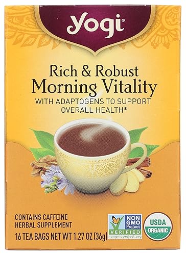 Yogi, Tea, Rich & Robust, Morning Vitality, Tea Bags, 16 Count