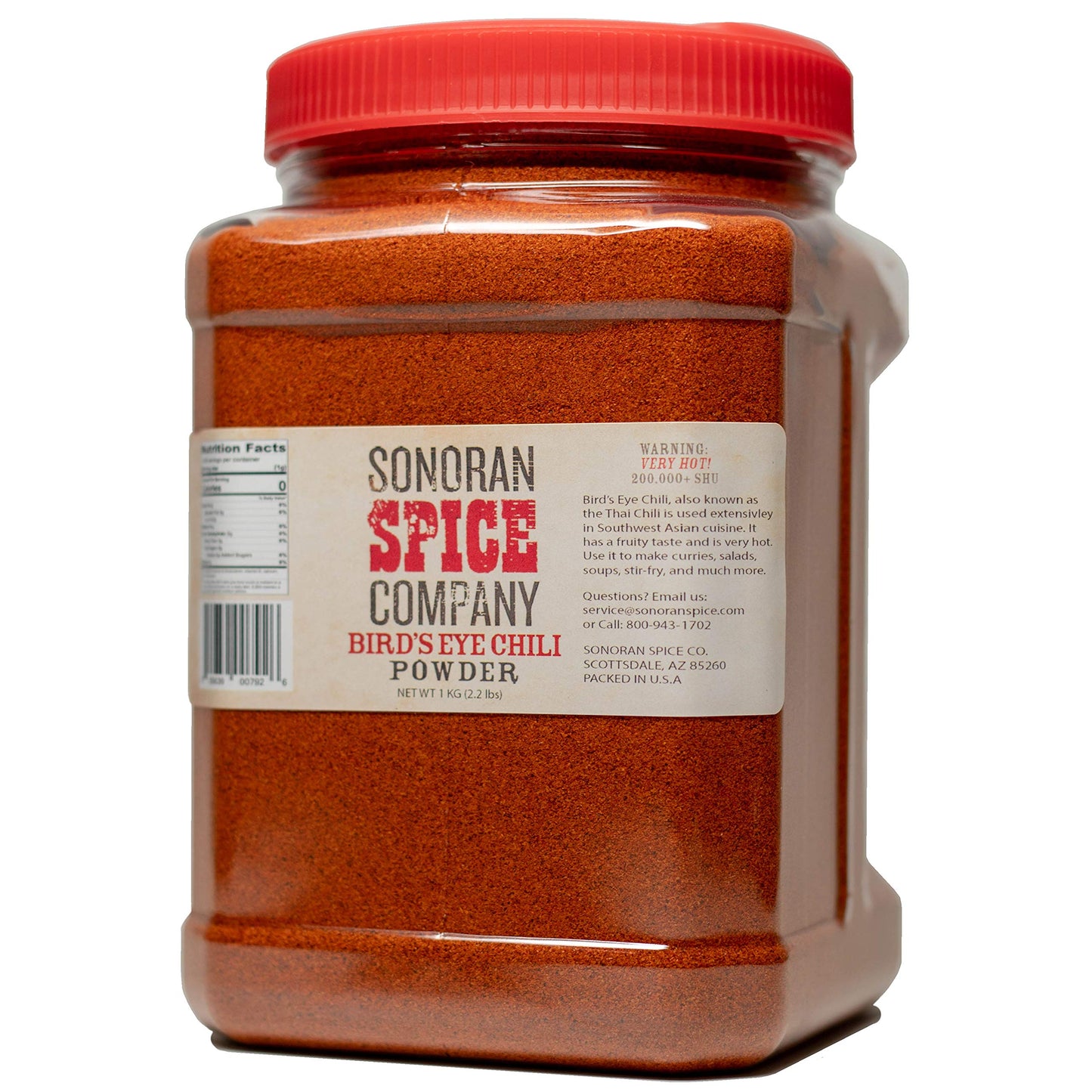Bird's Eye Pepper Powder 1 Kg (2.2 Lbs)