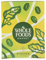 Whole Foods Market, Organic Steeped Coffee, Medium Roast, Notes of Mandarin & Honeysuckle, Single Serve Bags, 10 Count