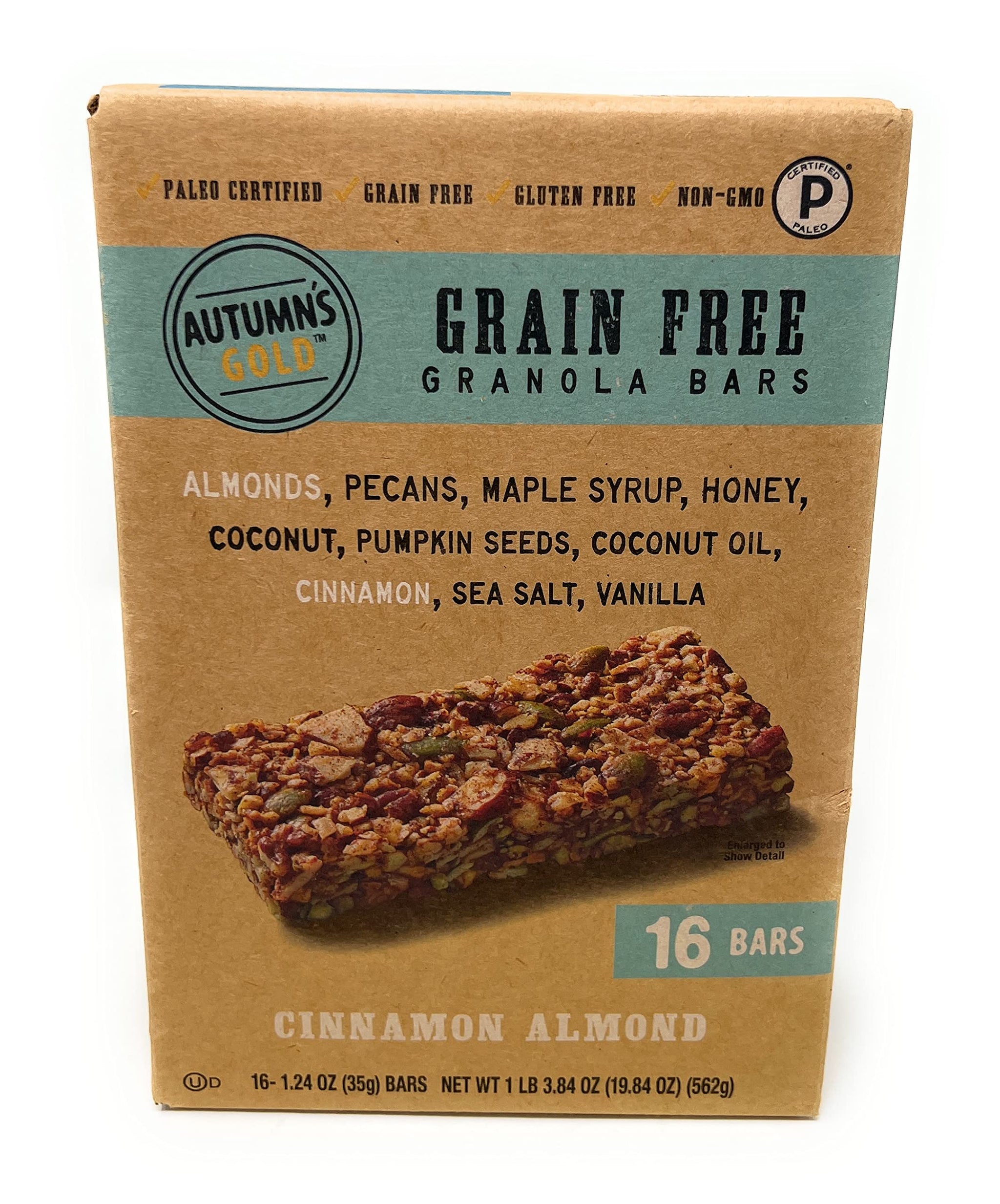 Bulk Snack Bars (Autumn's Gold, Cinnamon Almond, 16-pack)