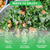 Absurd Snacks Chickpea & Granola Crunch Mix, Nut-Free, Gluten-Free, Plant-Based Snack, Good Source of Protein & Fiber 5 Ounce (Pack of 2), Rosemary