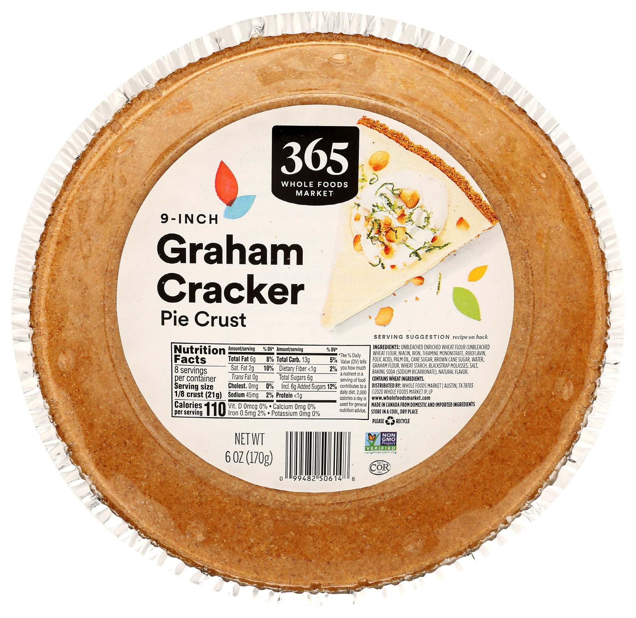 365 by Whole Foods Market Graham Cracker Pie Crust, 6 OZ