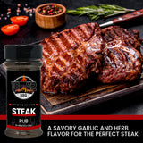 10-42 BBQ Steak Seasoning NO MSG, 0 Calorie | Meat Rub & Seasonings for Grilling, Beef & Pork | Grill the Best Steaks, Tomahawk, Ribeye, Sirloin