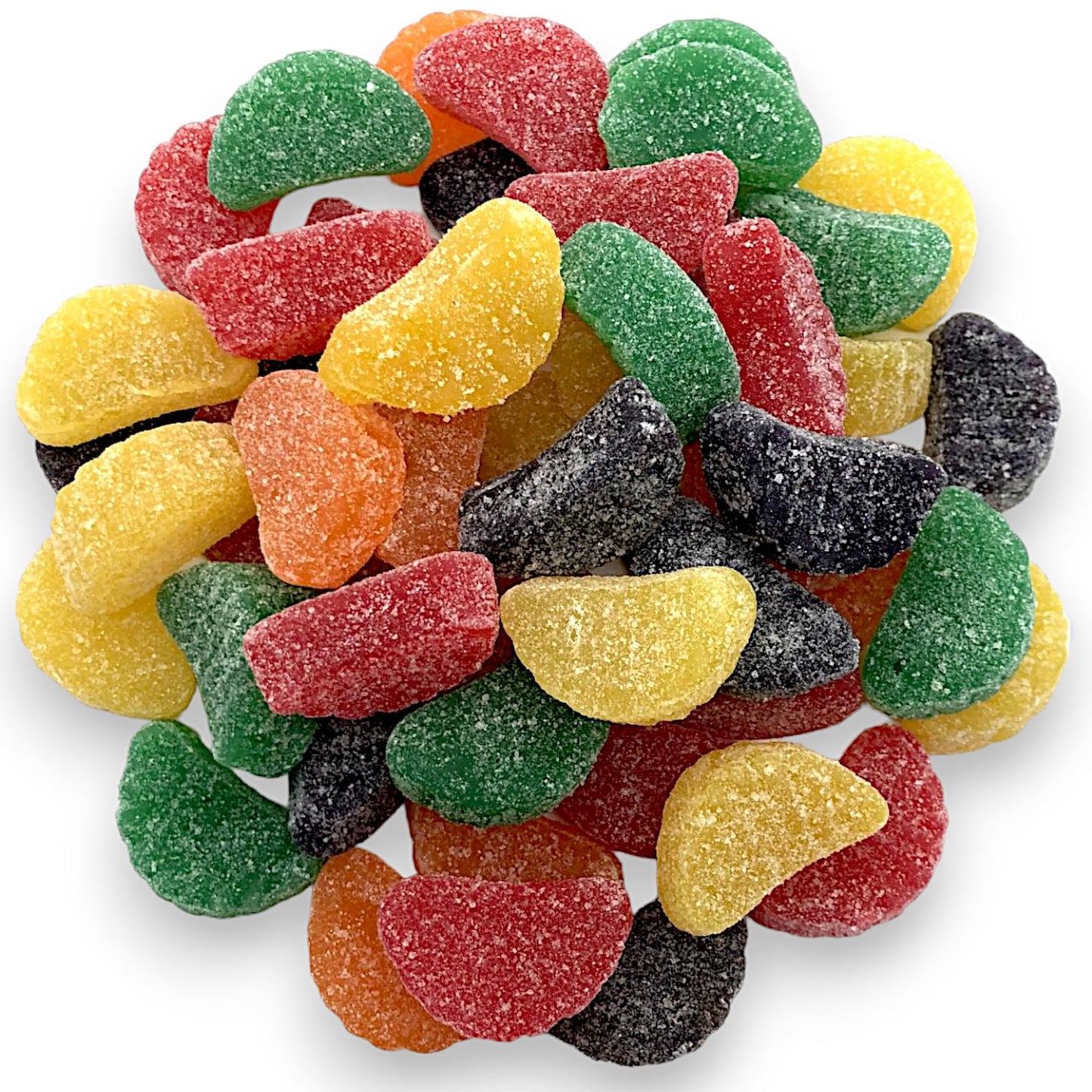 Premium Assorted Fruit Slices Jelly Candy-1.5 lbs Delicious and Sweet Sugar-Dusted Fruit Slice Candy- Ideal for Snacking, Gifting and Parties(24 oz)
