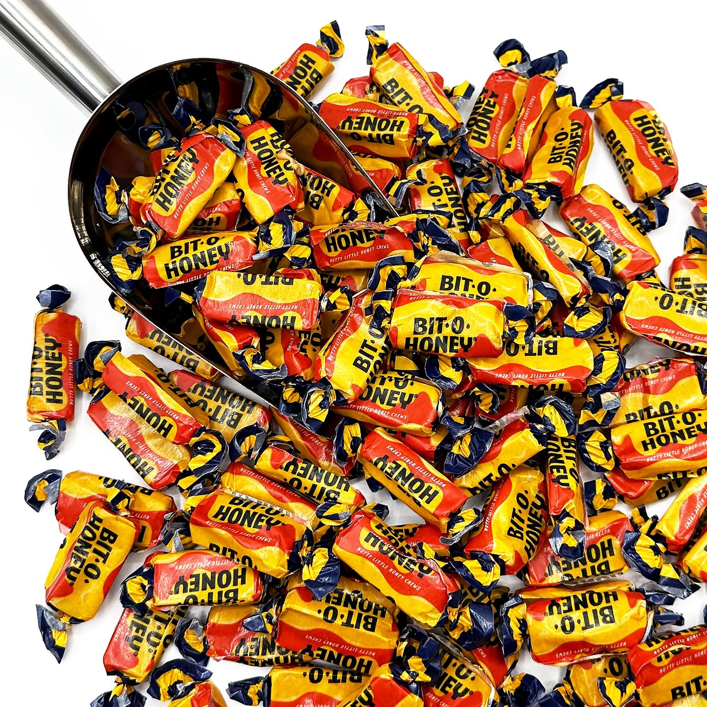 Honey Candy - 3 LB Bulk Bag - Individually Wrapped Retro Candy - Real Honey And Almond Taffy (About 200 Pieces)