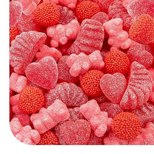 Gummy Candy Mix - 2 Pound Pack - Mother's Day Candy Assortment - Tutti-Frutti Gummi Bears, Cherry Slices, Strawberry Gummy Berries, Cherry Hearts