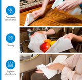AH AMERICAN HOMESTEAD Disposable Napkins - Premium Guest Towel Napkins, Soft Linen-Feel Guest Towels for Bathroom, Disposable Hand Towels for Kitchen