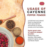 Spicy World Hot Cayenne Pepper Powder Bulk 5 LBS Jar - Red Ground Pepper 50,000 SHU Heat Unit - Gluten Free All Natural Red Pepper - For Commercial