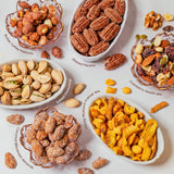 Gift Basket, Heart Box with Gourmet Nuts Assortment, Premium Mixed Nuts Variety Pack for Wife, Girlfriend, Mom, Women, Girl, Spouse- Bonnie and Pop