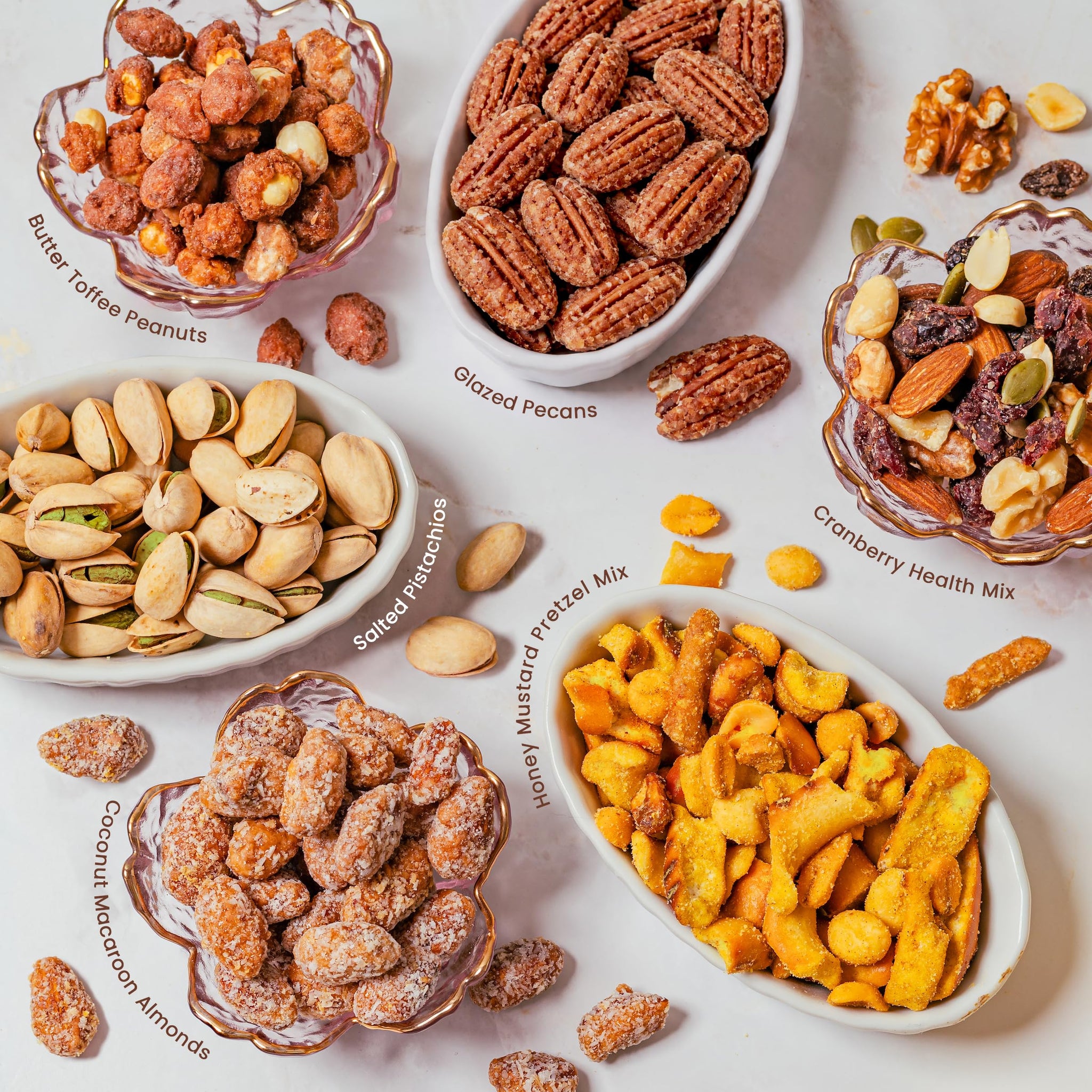 Gift Basket, Heart Box with Gourmet Nuts Assortment, Premium Mixed Nuts Variety Pack for Wife, Girlfriend, Mom, Women, Girl, Spouse- Bonnie and Pop