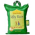Asian Kitchen Idly (Idli) Rice 4-Pound Bag, 4lbs (1.81kg) Short Grain Rice ~ All Natural | Vegan | Indian Origin | Export Quality