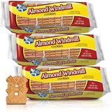 Lil Dutch Maid Almond Windmill Gingerbread Cookies | 9 oz (Pack of 3) | Crunchy Shaped Flavored Snack