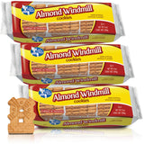 Lil Dutch Maid Almond Windmill Gingerbread Cookies | 9 oz (Pack of 3) | Crunchy Shaped Flavored Snack