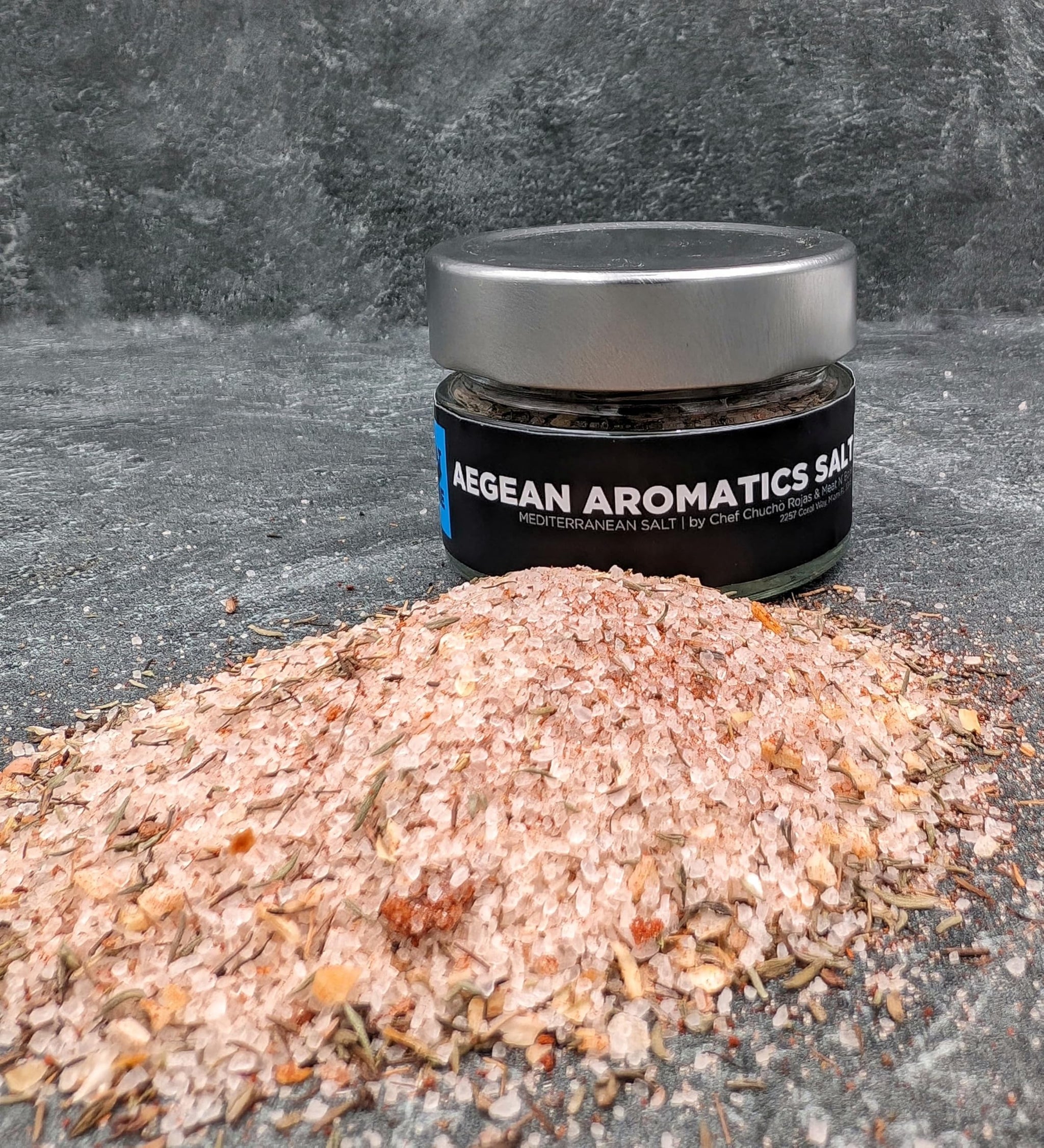 Aegean Aromatics Salt: Mediterranean-Inspired Seasoning Blend Thyme Smoked Paprika & Spanish Sea Salt Elevate Meats Veggies Grains Bold Rich Flavors