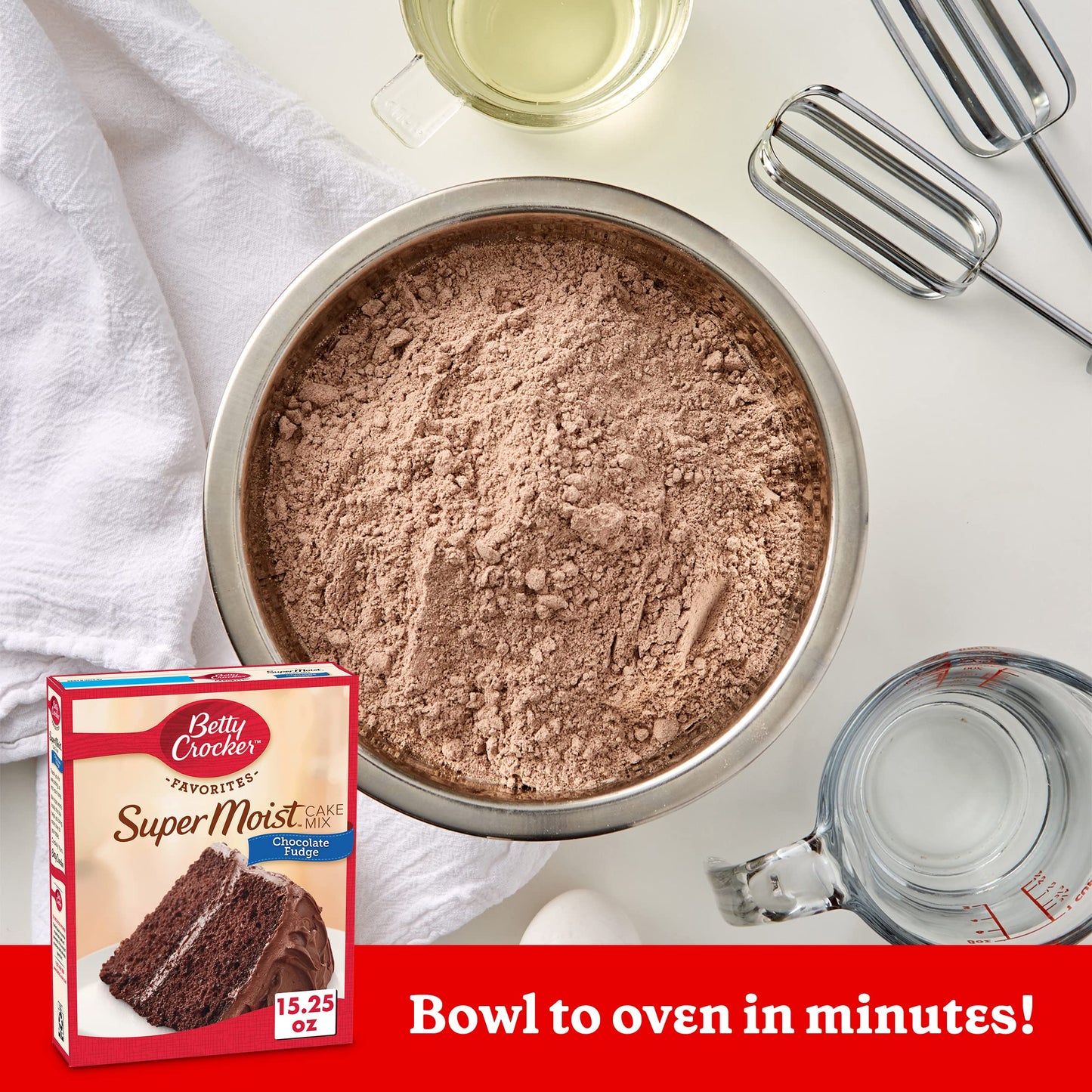 Betty Crocker Super Moist Chocolate Fudge Cake Mix 15.25 oz (Pack of 12)
