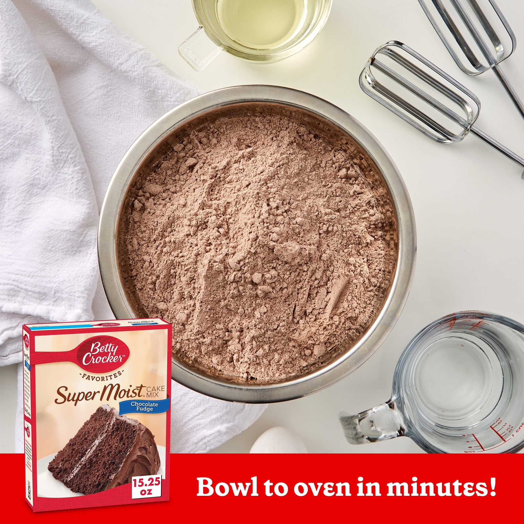 Betty Crocker Super Moist Chocolate Fudge Cake Mix 15.25 oz (Pack of 12)