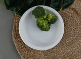 Blue Sky 6 Inch White Plastic Plates - [200 Count] Disposable Plastic Plates, Microwave Safe, Perfect for Birthday Parties, Weddings, Banquets