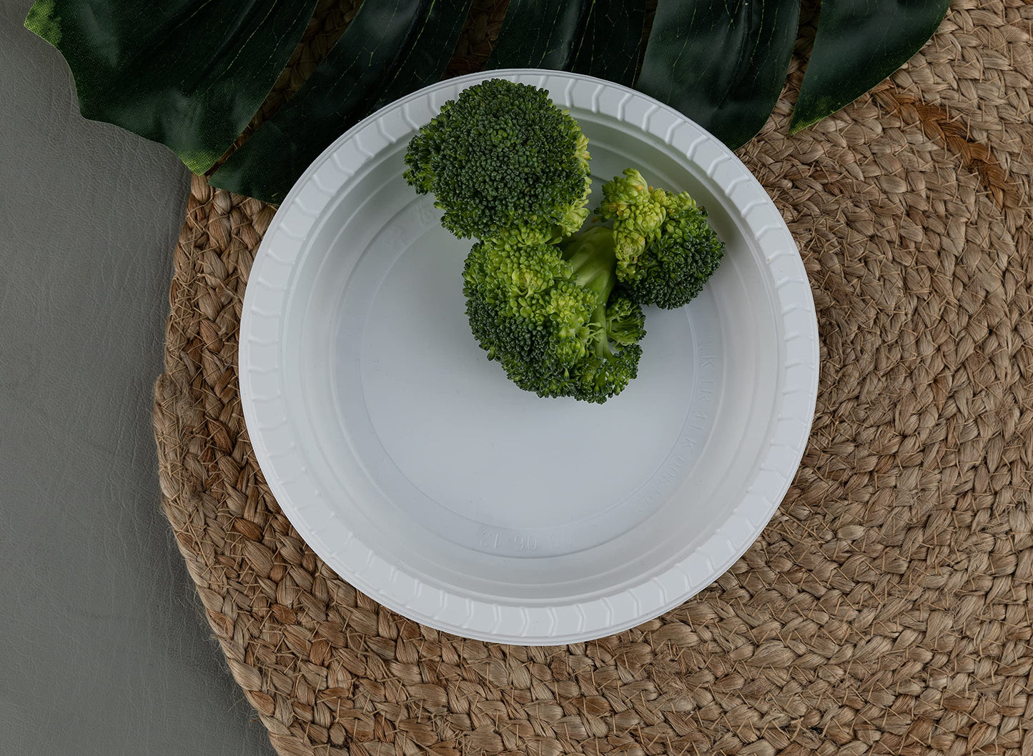 Blue Sky 6 Inch White Plastic Plates - [400 Count] Disposable Plastic Plates, Microwave Safe, Perfect for Birthday Parties, Weddings, Banquets