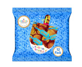 The Dreidel Company Hanukkah Chocolate Gelt, 12-Pack Mesh Bags of Milk Chocolate Coins, Kosher Certified Dairy, Dreidel and Menorah Design Chanukah