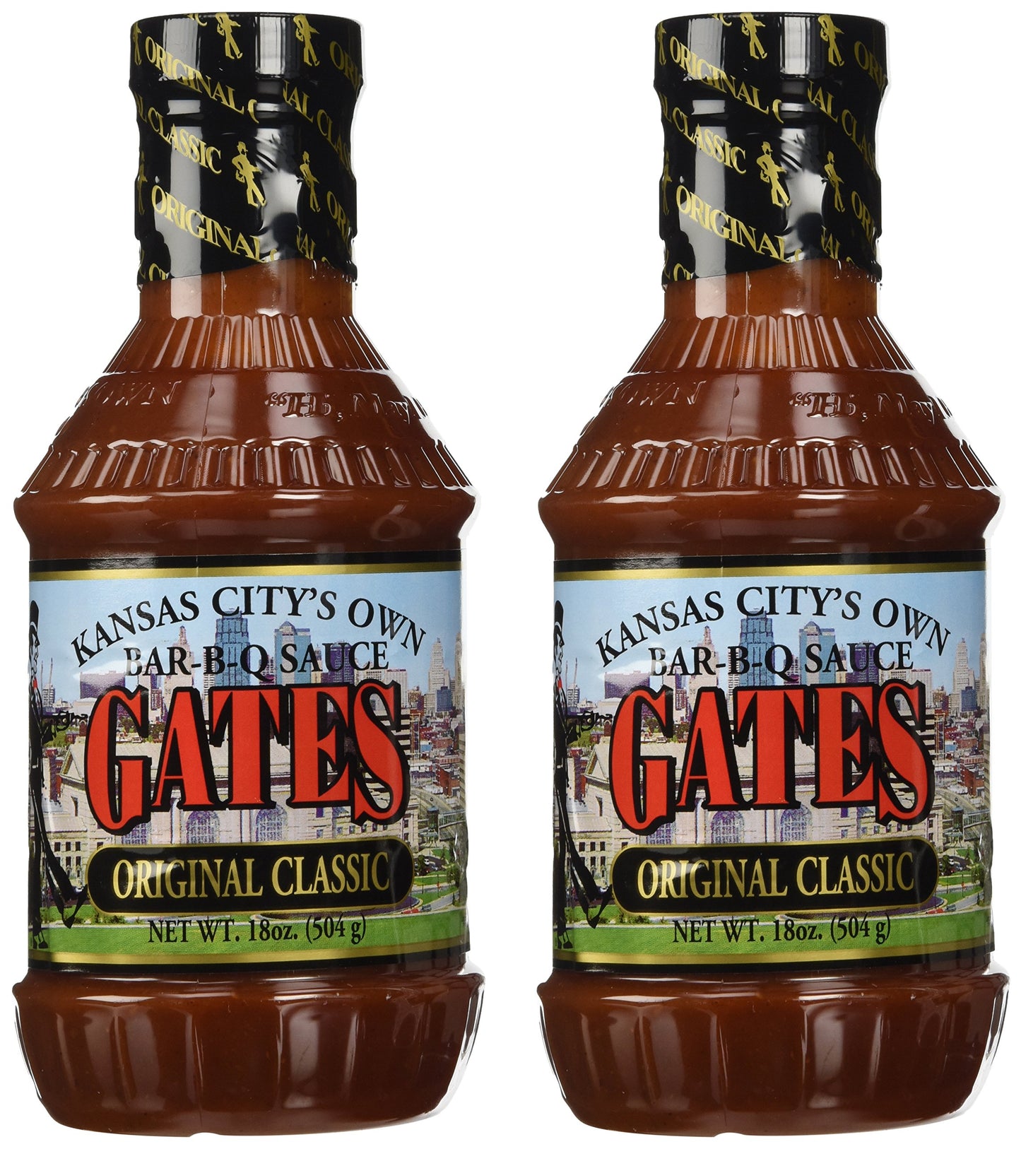 Gates Original Classic Bar-B-Q Sauce, 18 Ounce Bottle (Pack of 2), Kansas City Style Barbecue Sauce
