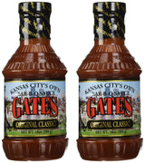 Gates Original Classic Bar-B-Q Sauce, 18 Ounce Bottle (Pack of 2), Kansas City Style Barbecue Sauce