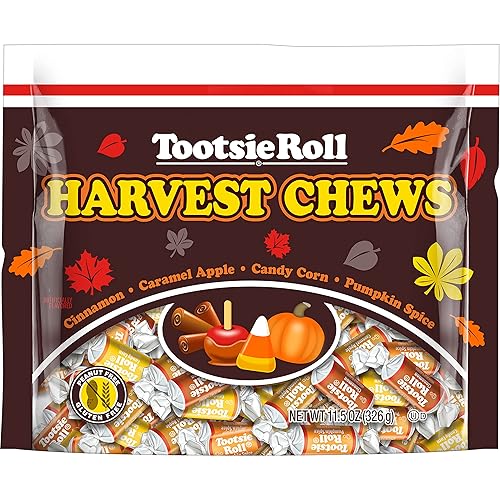 Tootsie Harvest Chews, Individually Wrapped, Gluten Free, Peanut Free, 11.5 Oz, 1-Pack