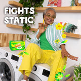 Gain dryer sheets Plus Wrinkle Release, Original Scent, 105 Count, Fights static with a touch of scent, laundry sheets