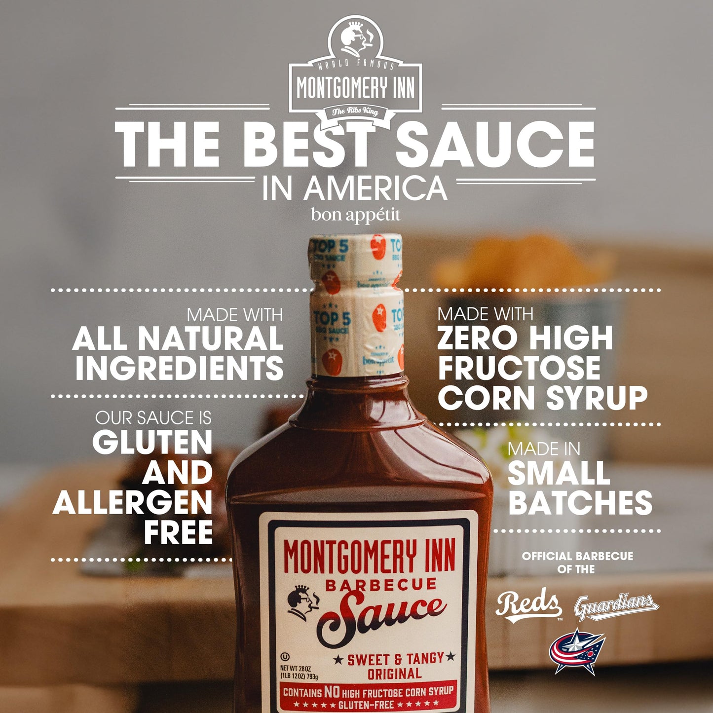 Montgomery Inn Barbecue Sauce (18oz) - 3 Pack | Sweet & Tangy Original