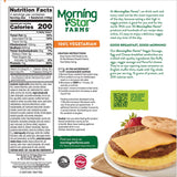 MorningStar Farms Veggie Breakfast Sandwich, Plant Based, Frozen Breakfast, Meatless Sausage Egg and Cheese, 14.8oz Box (4 Patties)