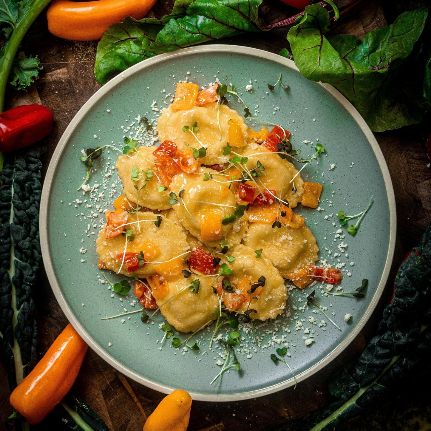 6 Boxes of Artisanal Handcrafted Ravioli for a Taste of Italian Tradition | Roasted Corn Flavor | 24 Count per Box - Crafted with Passion and Care |