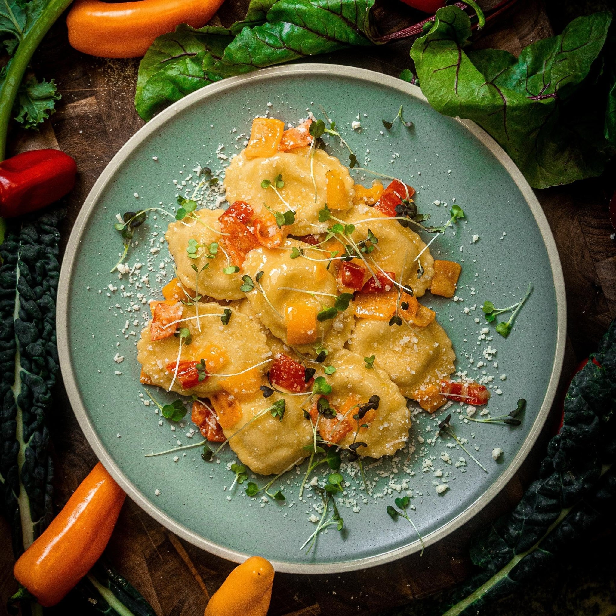 6 Boxes of Artisanal Handcrafted Ravioli for a Taste of Italian Tradition | Roasted Corn Flavor | 24 Count per Box - Crafted with Passion and Care |