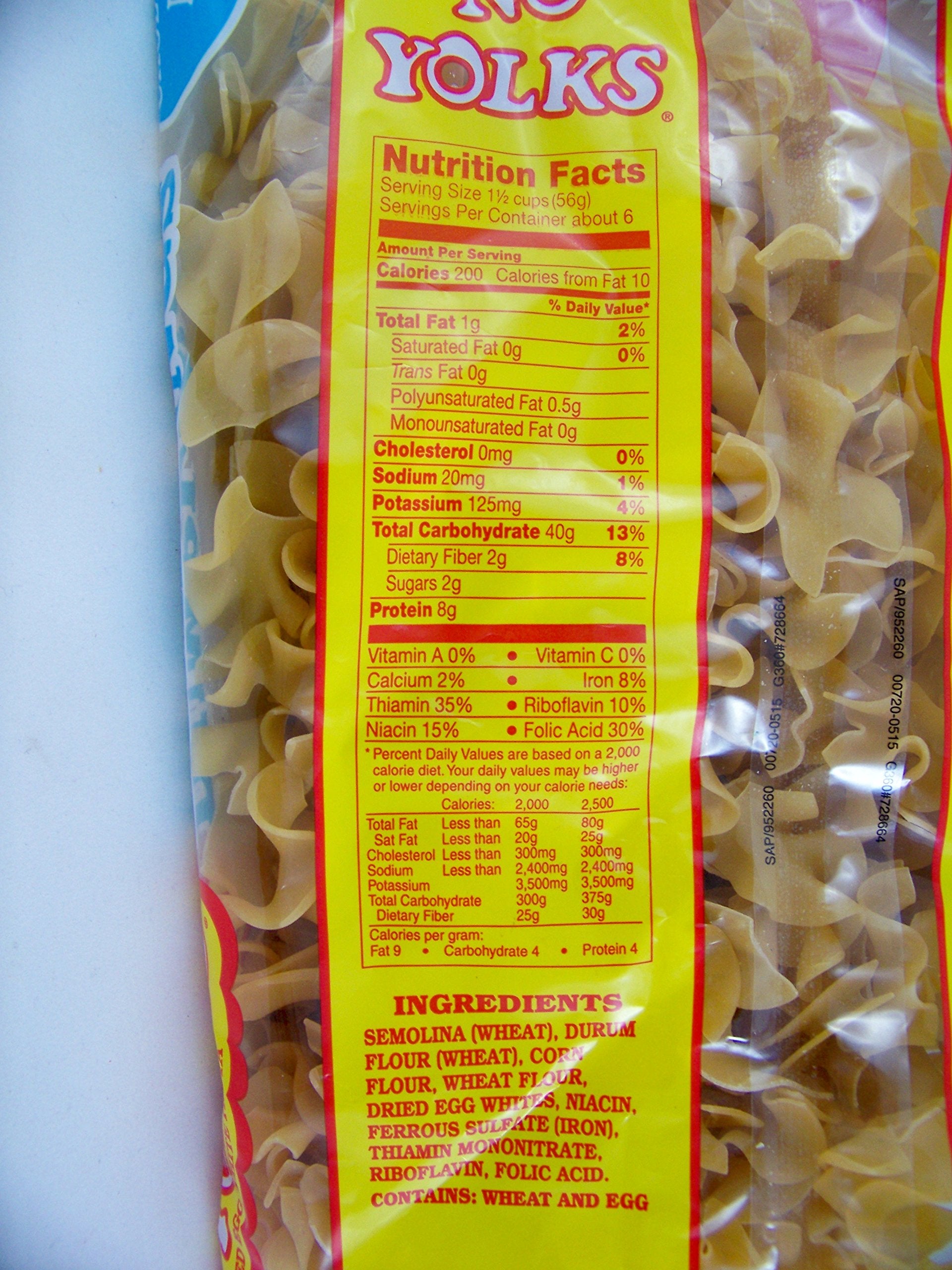 Noodles None Yolk Egg White Pasta Dumplings Cholesterol Free Noodles (3 Pack)