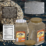 Rani Black Pepper Coarse Ground 28 Mesh (Table Grind) 80oz (5lbs) 2.27kg Bulk PET Jar ~ All Natural | Vegan | Gluten Friendly | NON-GMO | Kosher |