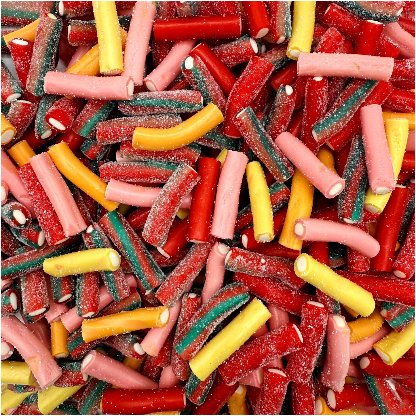 Pencil Bites Gummy Candy | 1 Pound Pack | Assorted Fruit Flavors Chewy Candies | Sweet & Sour Filled Mini Rope Candy | Bulk Gummy Candies for Parties
