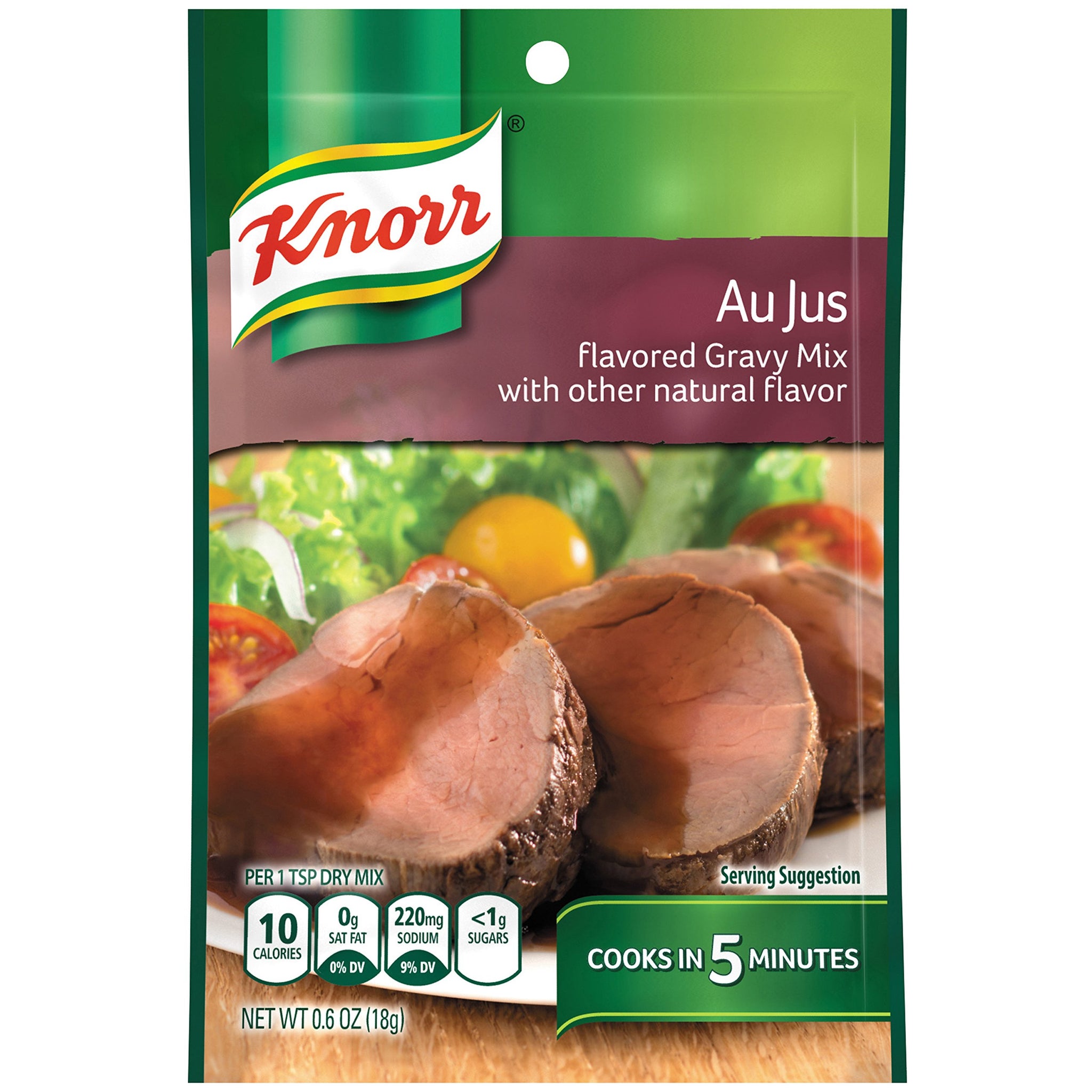 Knorr Gravy Mix Gravy Mix, Au Jus, 0.6 Ounce (Pack of 12)