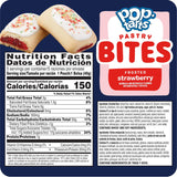 Pop-Tarts Baked Pastry Bites, Kids Snacks, School Lunch, Frosted Strawberry (5 Boxes, 25 Pouches)