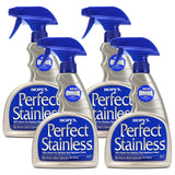HOPE'S Perfect Stainless Steel Cleaner 22-Ounce, Streak-Free Self-Polishing Formula, Blocks Fingerprints, Pack of 4, 22 Ounce