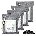 CLEVAST Bamboo Charcoal Air Purifying Bags - (Large, 4×200g), Removes Odors and Moisture, Nature Fresh Air Purifier Bags, Odor Eliminator for Home