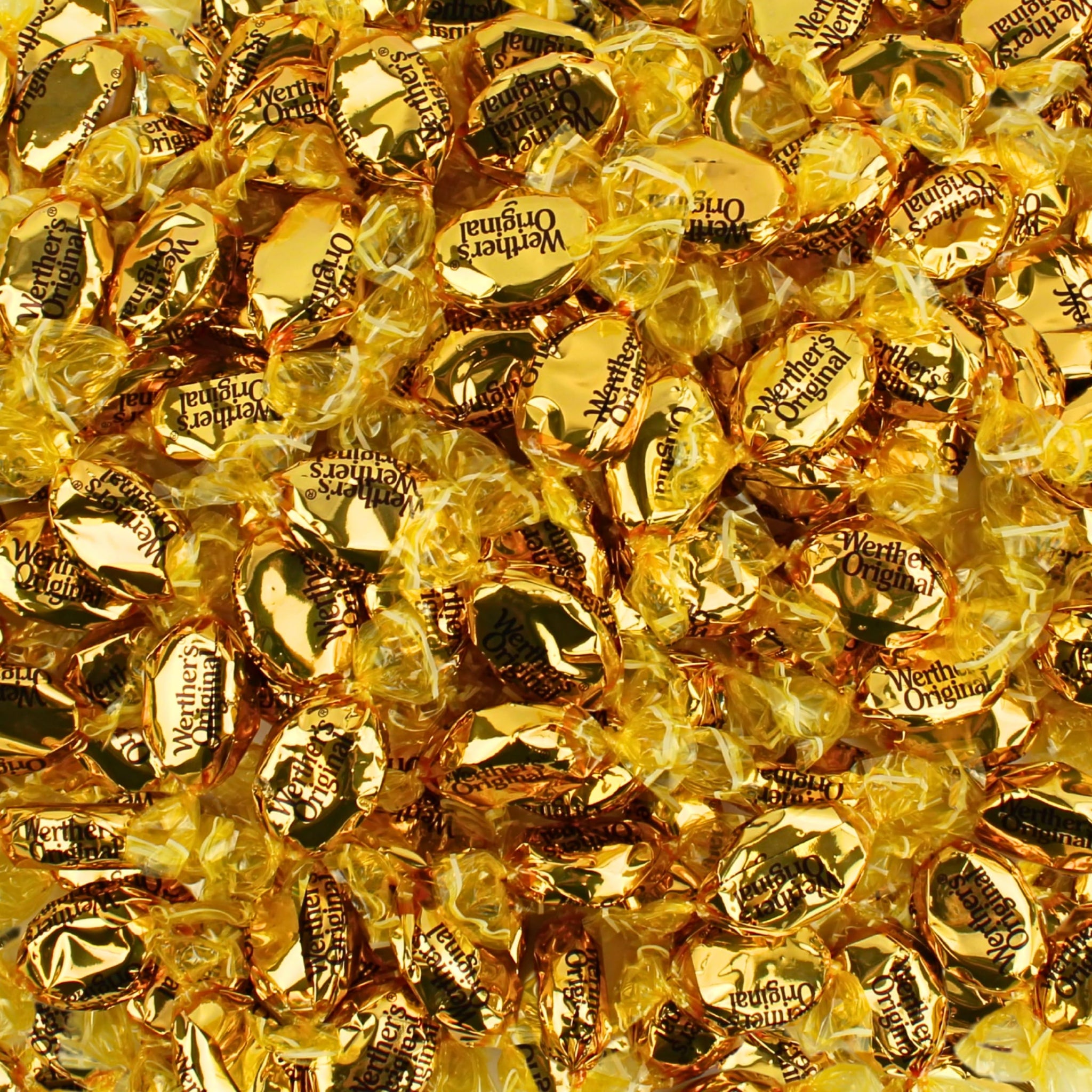 Traditional Butter Caramel Hard Candy Bulk - Werther Original Creamy Caramel Hard Candies, by Queen City Candy Cave (1 Pound)