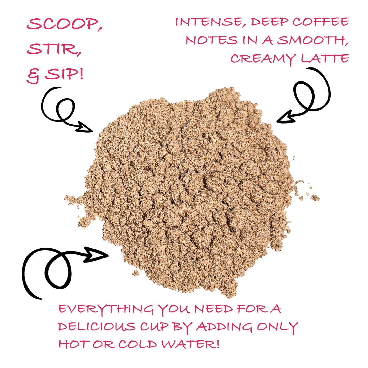 Teeccino Organic Instant French Roast Herbal Latte - 14 Servings - Creamy Oat & Coconut Latte Plus MCT Oil with a Bold, Coffee-Like Blend of Roasted